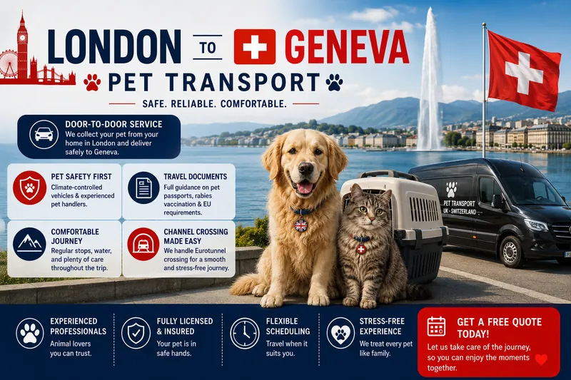 Pet Transport London to Geneva