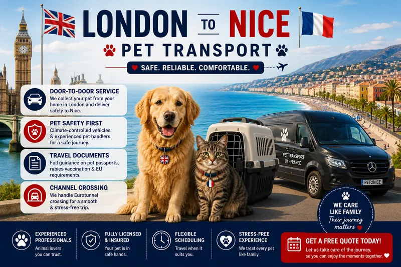 Pet Transport London to Nice
