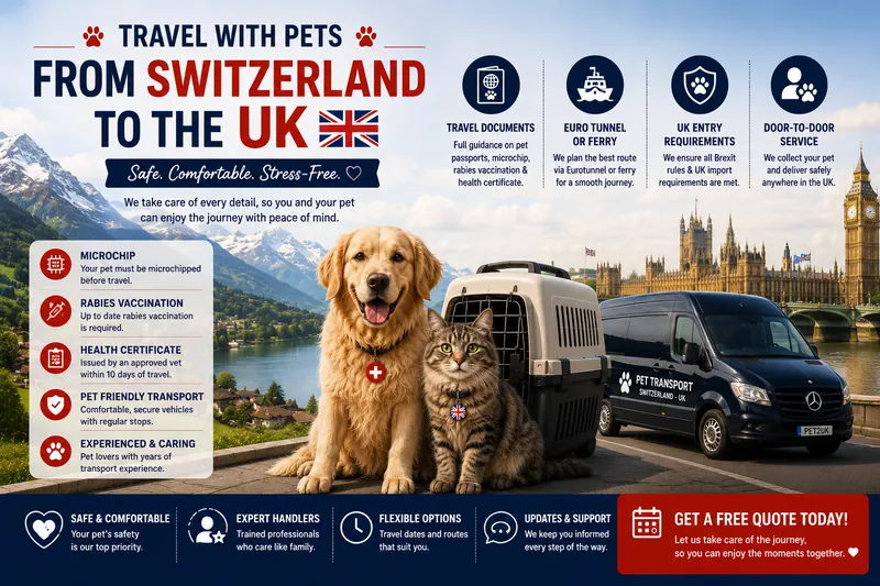 Switzerland to UK Pet Transport